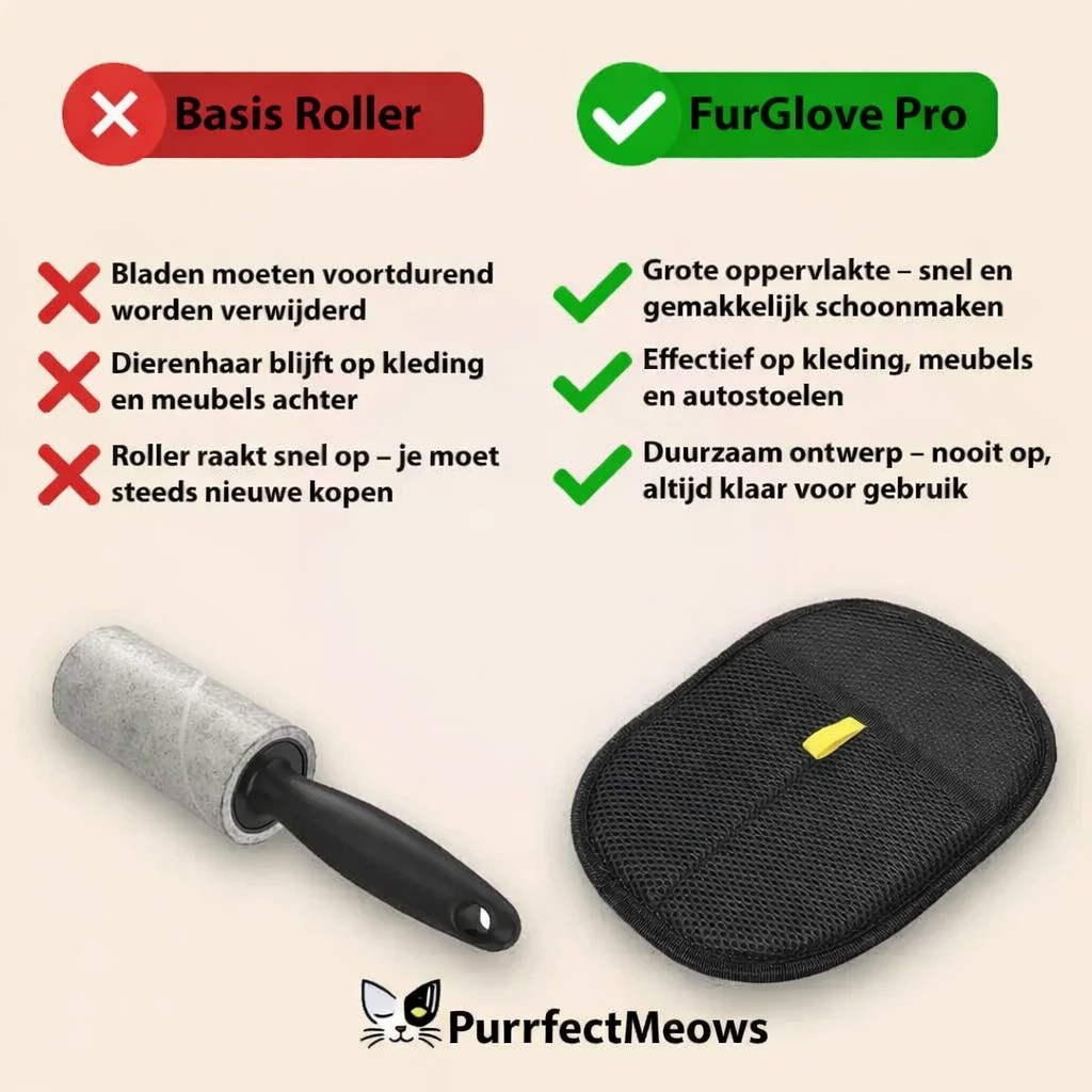 FurAway Glove™ – Nooit meer dierenharen op je bank of kleding